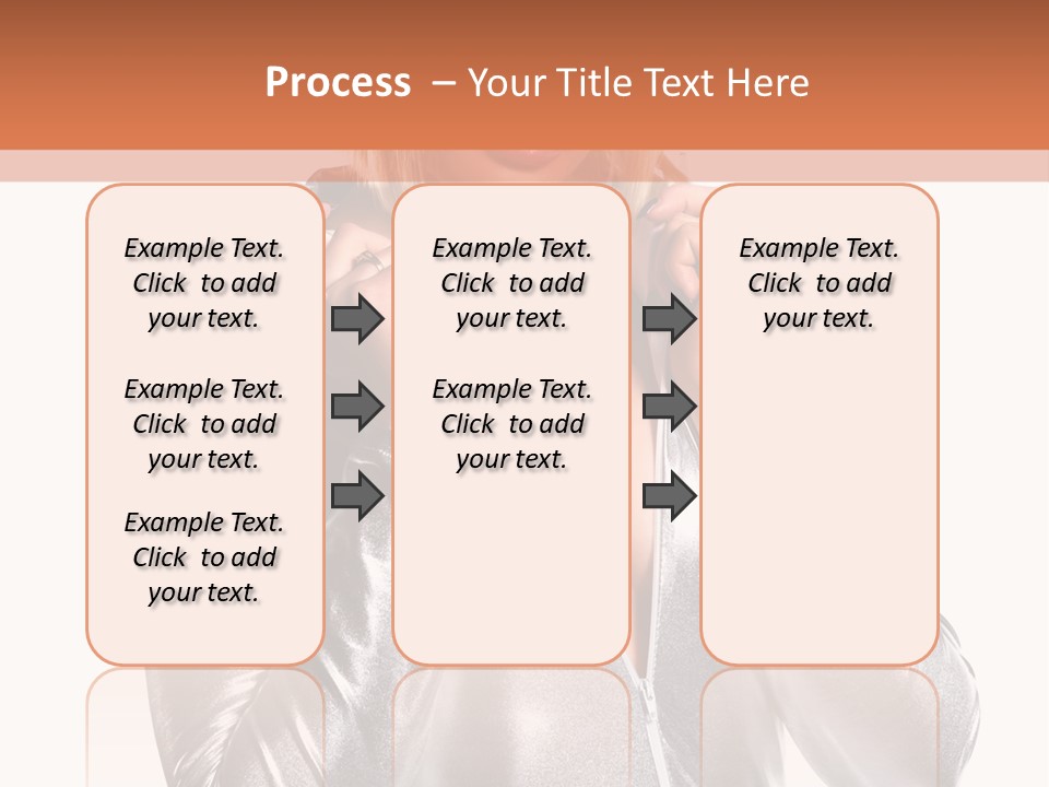 Model Background Bright PowerPoint Template