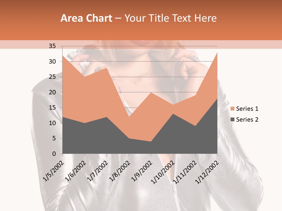 Model Background Bright PowerPoint Template