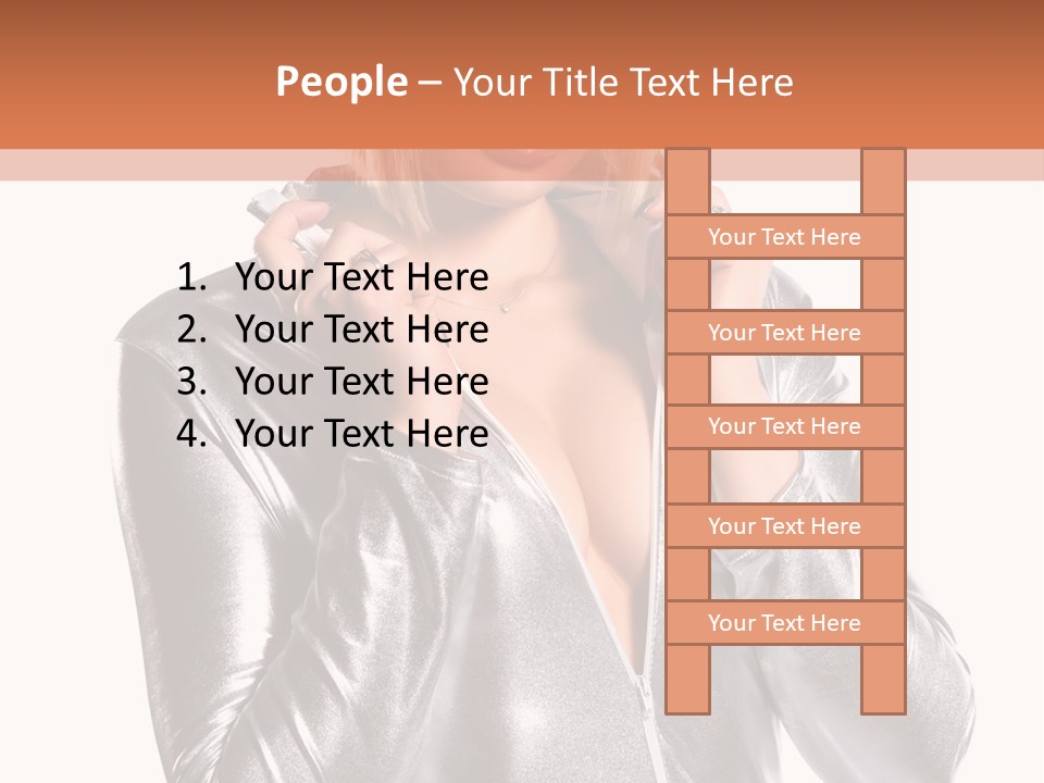 Model Background Bright PowerPoint Template