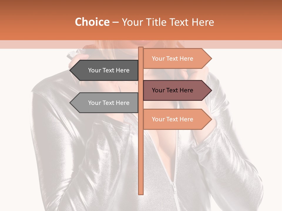 Model Background Bright PowerPoint Template
