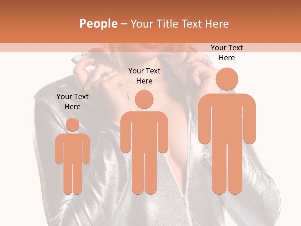 Model Background Bright PowerPoint Template