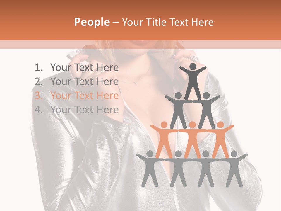 Model Background Bright PowerPoint Template