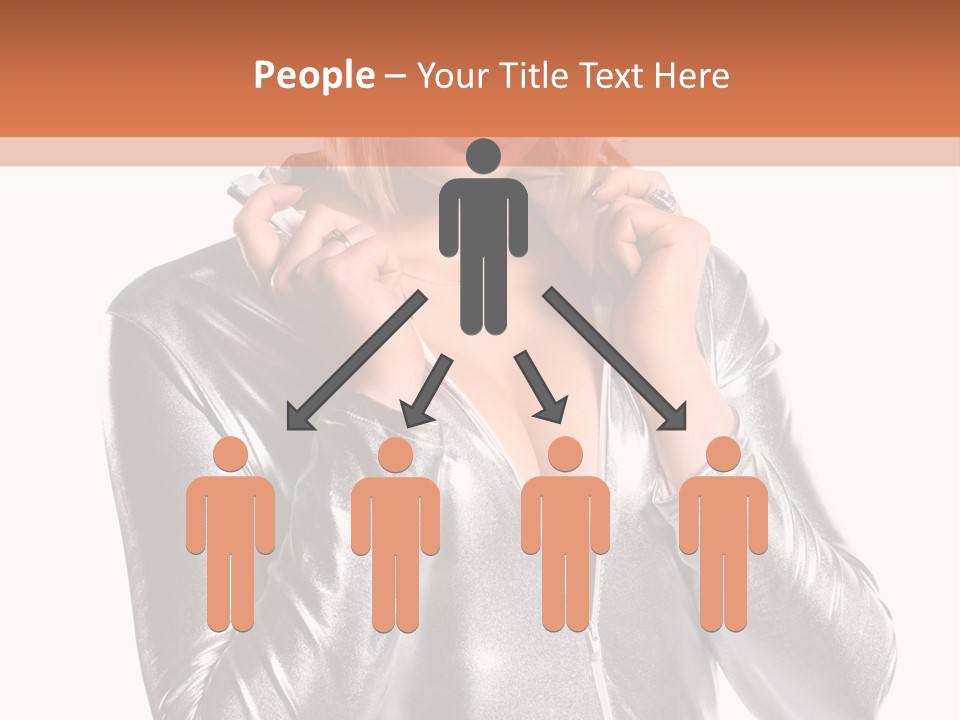 Model Background Bright PowerPoint Template