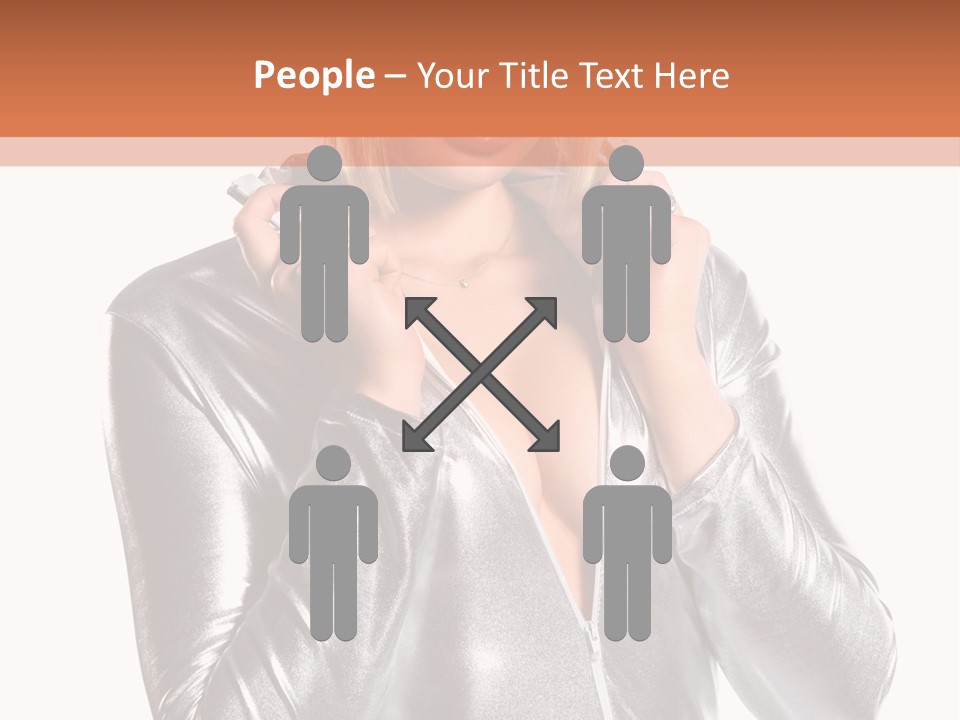 Model Background Bright PowerPoint Template