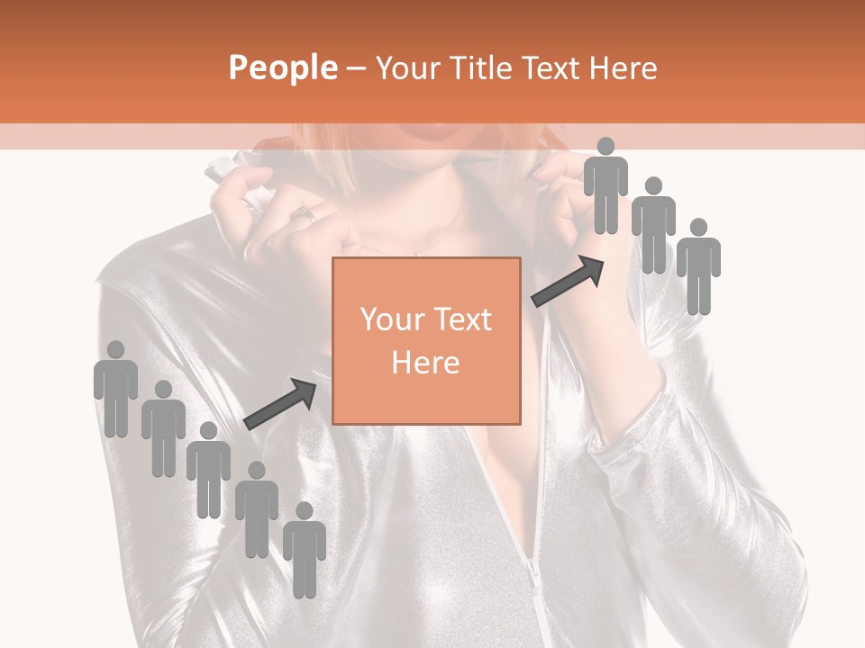 Model Background Bright PowerPoint Template