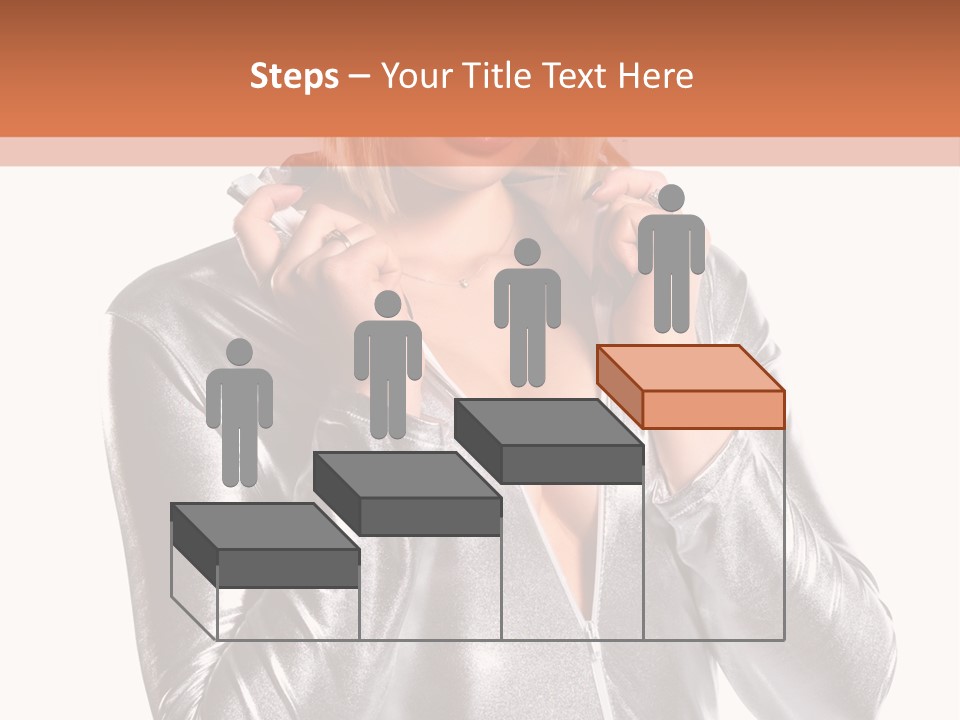 Model Background Bright PowerPoint Template