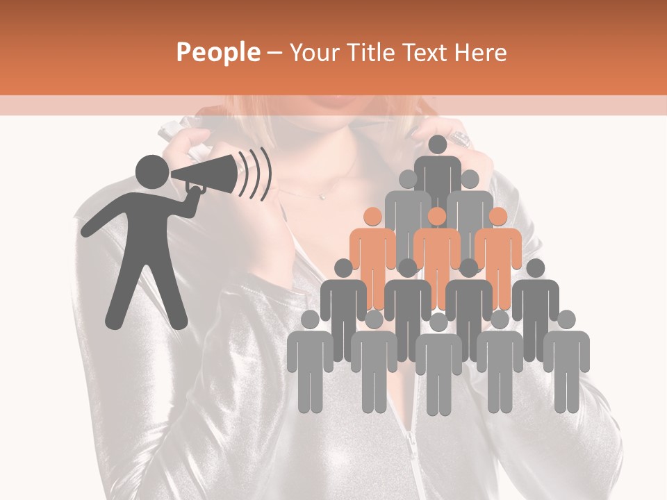 Model Background Bright PowerPoint Template