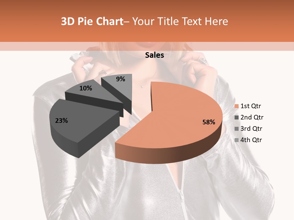 Model Background Bright PowerPoint Template