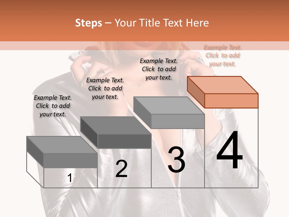 Model Background Bright PowerPoint Template