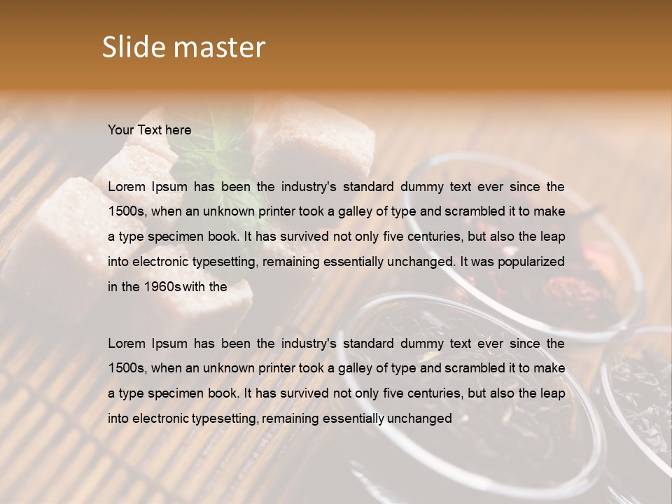 Liquid Horizontal Sugar PowerPoint Template