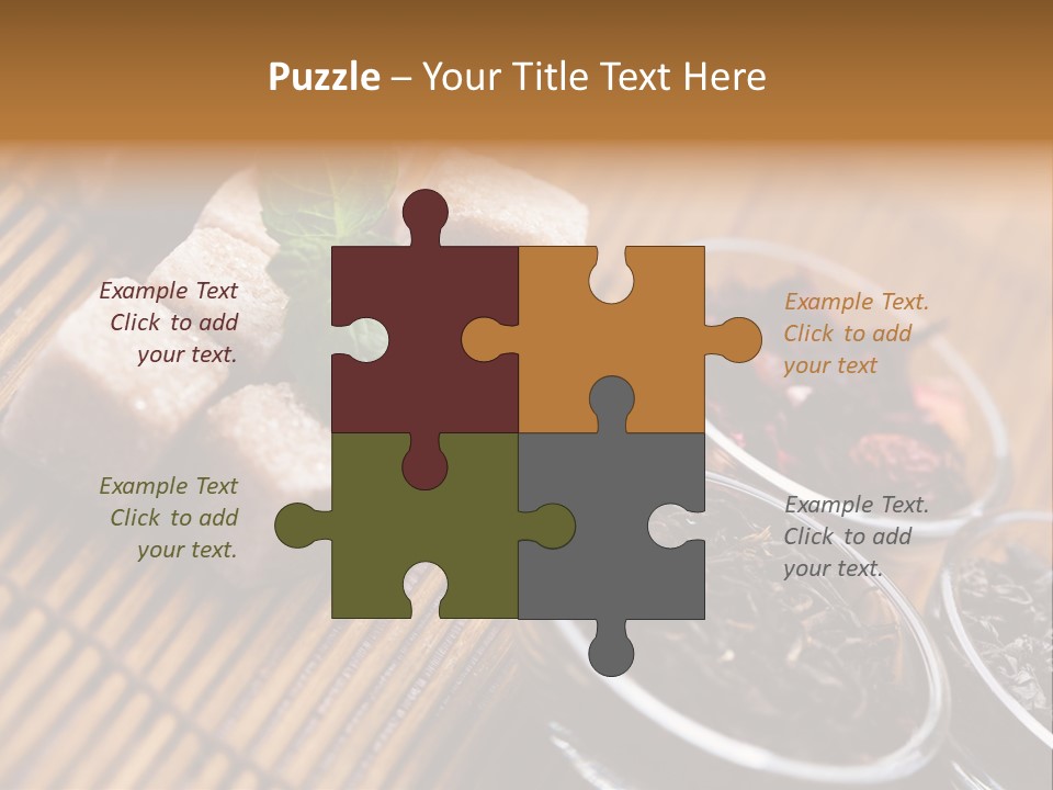 Liquid Horizontal Sugar PowerPoint Template