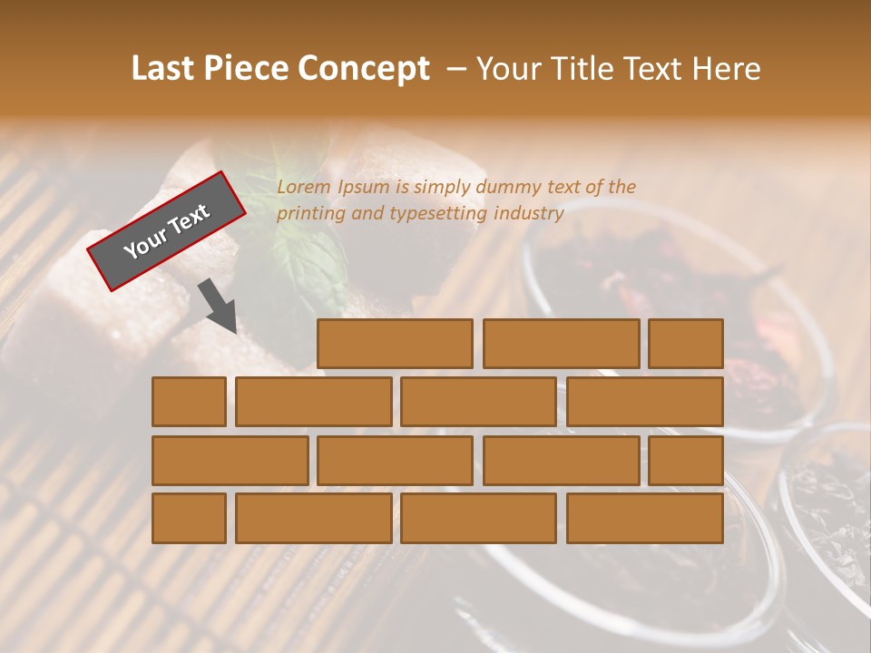 Liquid Horizontal Sugar PowerPoint Template