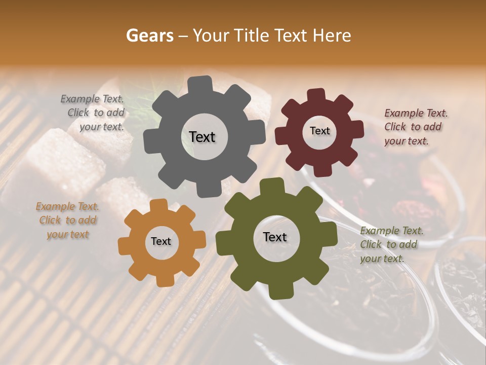 Liquid Horizontal Sugar PowerPoint Template