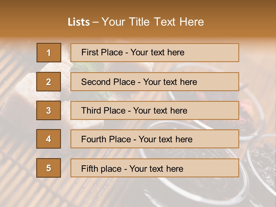 Liquid Horizontal Sugar PowerPoint Template