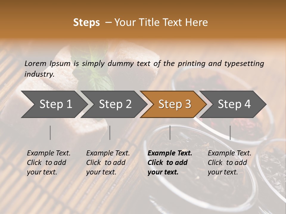 Liquid Horizontal Sugar PowerPoint Template