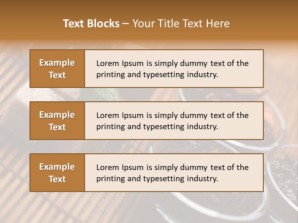 Liquid Horizontal Sugar PowerPoint Template