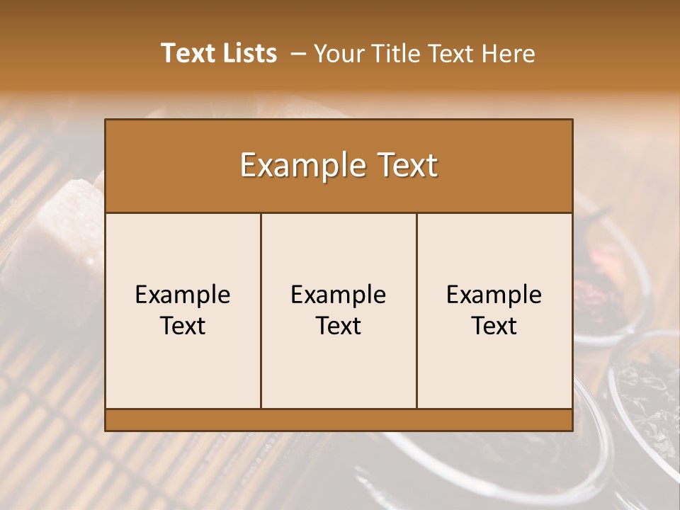 Liquid Horizontal Sugar PowerPoint Template