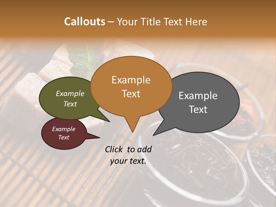 Liquid Horizontal Sugar PowerPoint Template