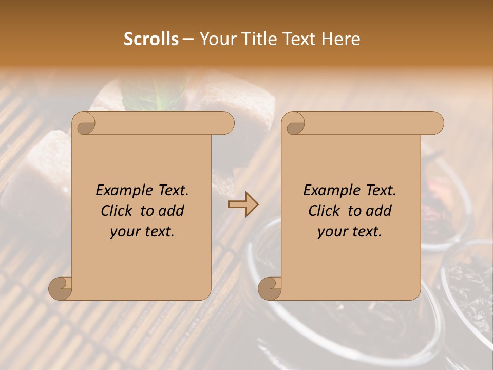 Liquid Horizontal Sugar PowerPoint Template