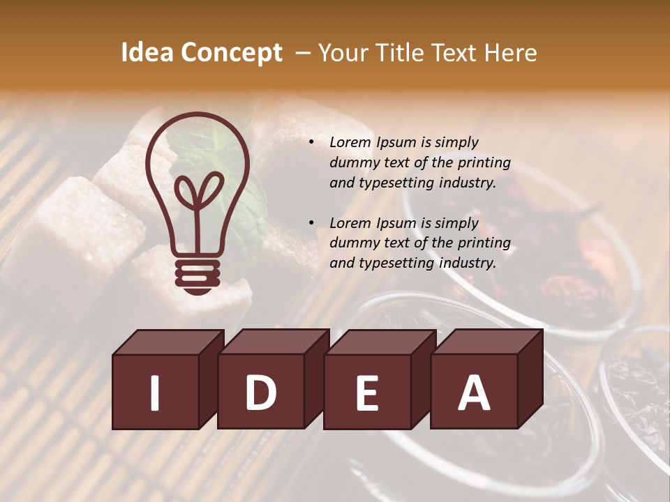 Liquid Horizontal Sugar PowerPoint Template