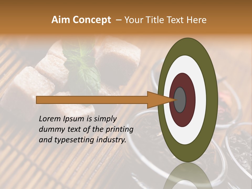 Liquid Horizontal Sugar PowerPoint Template