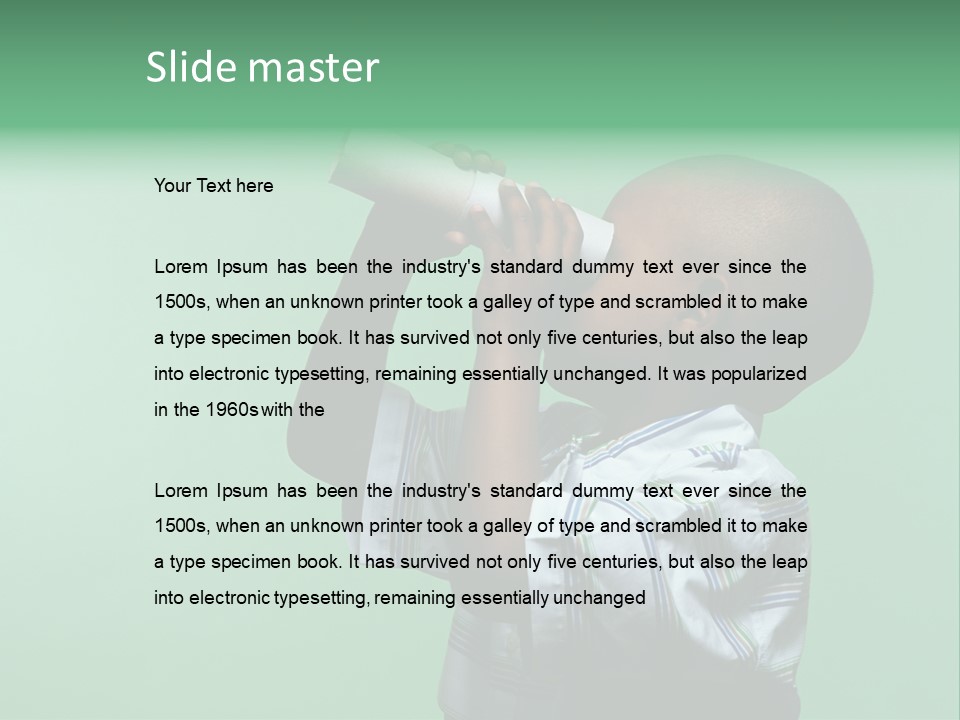 Boardroom Toon Teamwork PowerPoint Template