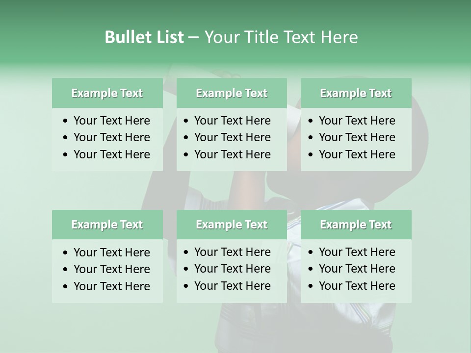 Boardroom Toon Teamwork PowerPoint Template