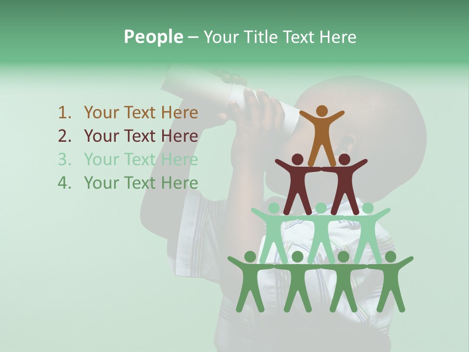 Boardroom Toon Teamwork PowerPoint Template