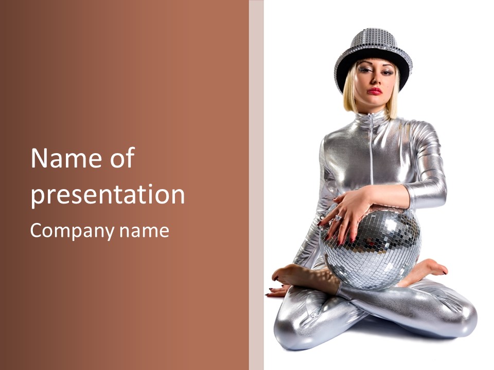 Slim Shiny Silver PowerPoint Template