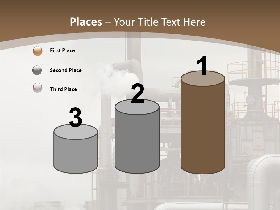 Valves Petrochemical Manufacturing PowerPoint Template
