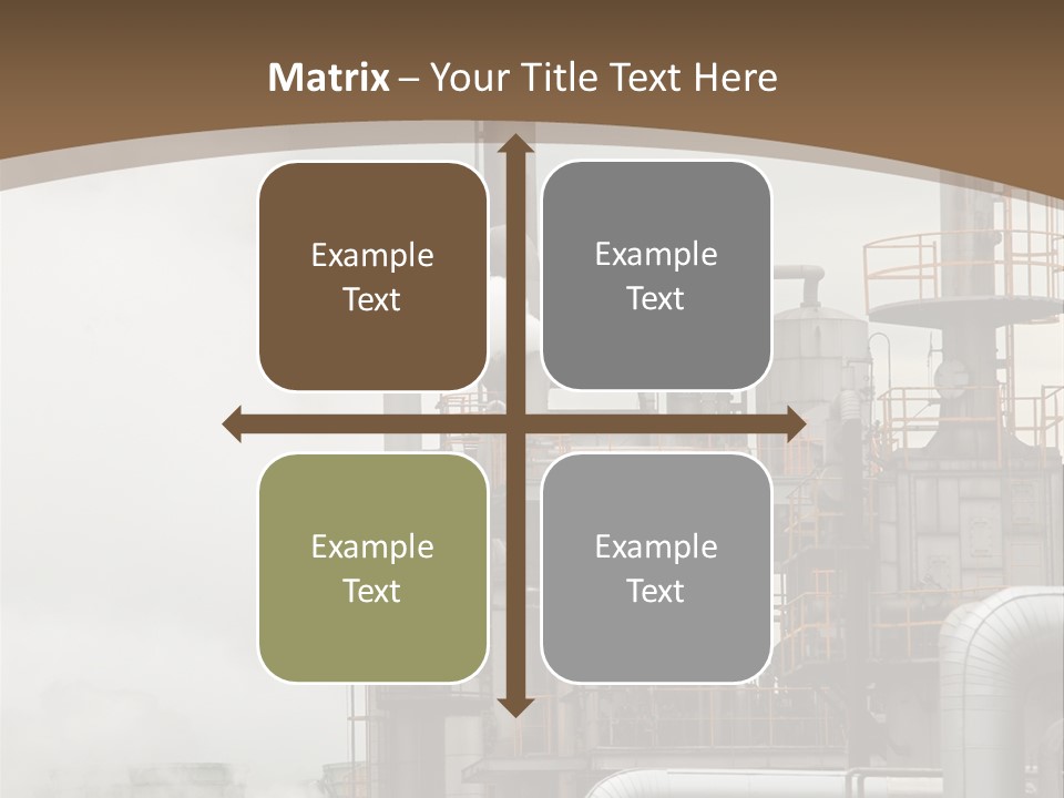Valves Petrochemical Manufacturing PowerPoint Template
