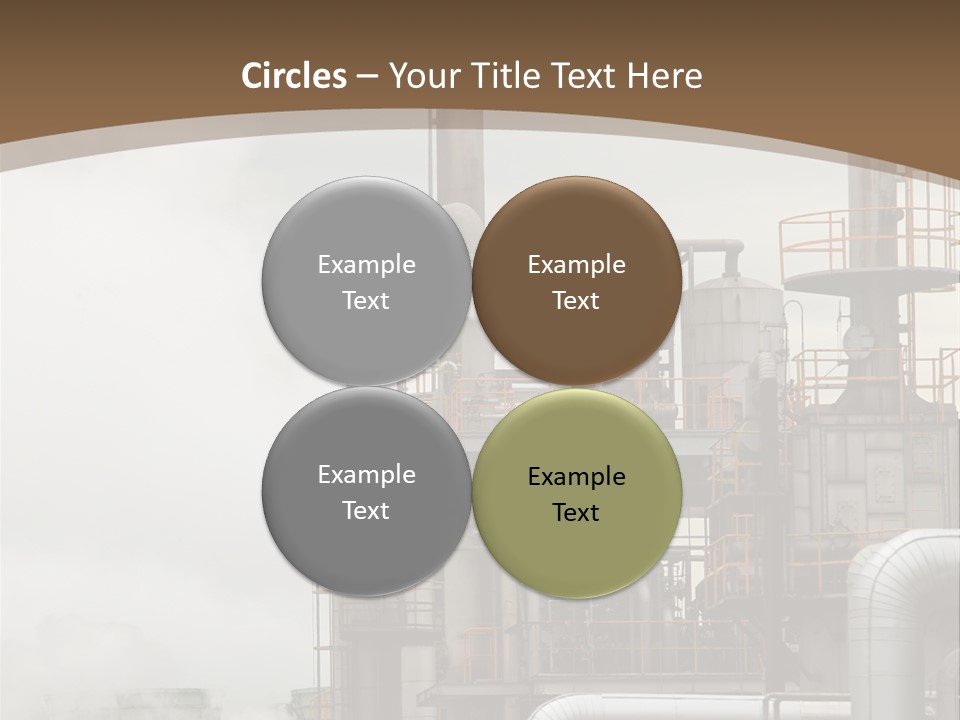 Valves Petrochemical Manufacturing PowerPoint Template