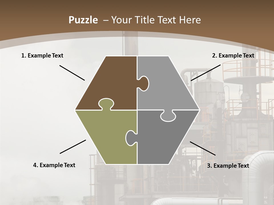 Valves Petrochemical Manufacturing PowerPoint Template