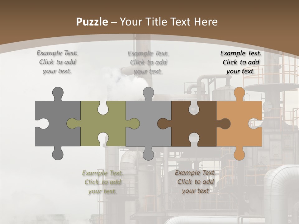 Valves Petrochemical Manufacturing PowerPoint Template