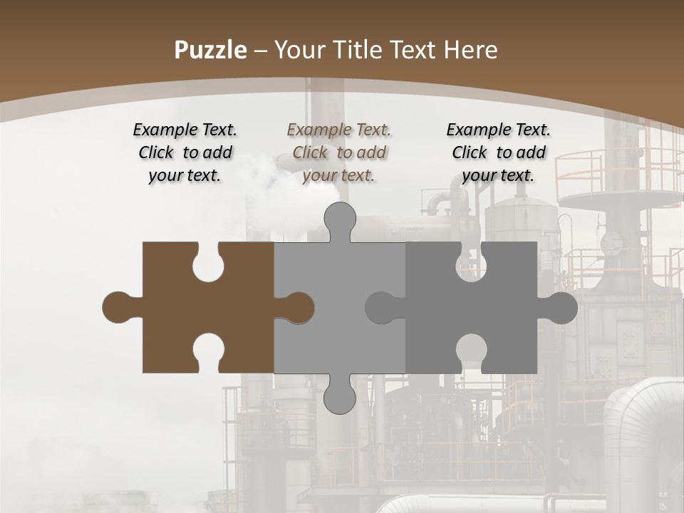 Valves Petrochemical Manufacturing PowerPoint Template