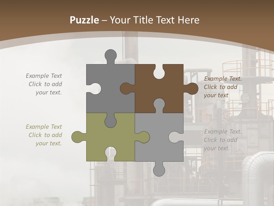 Valves Petrochemical Manufacturing PowerPoint Template
