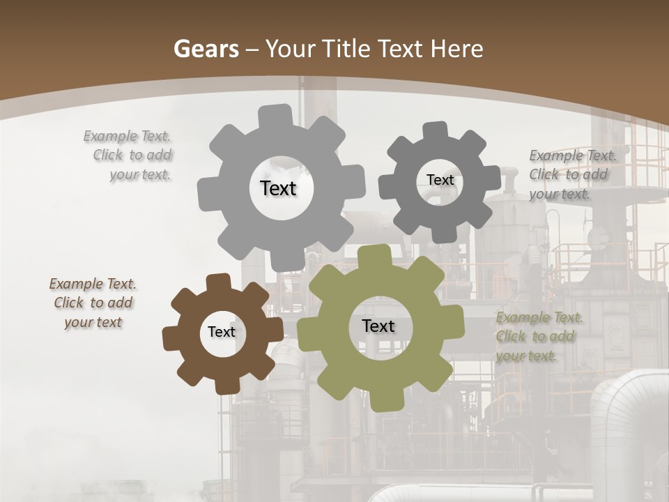 Valves Petrochemical Manufacturing PowerPoint Template