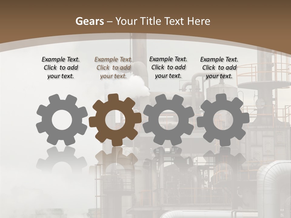 Valves Petrochemical Manufacturing PowerPoint Template