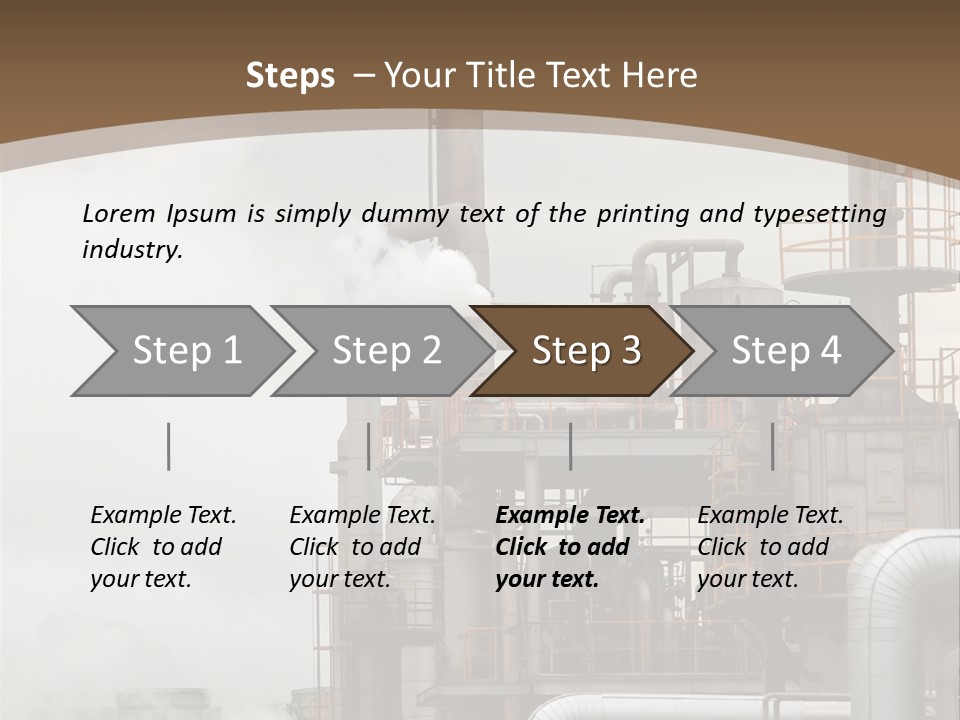 Valves Petrochemical Manufacturing PowerPoint Template