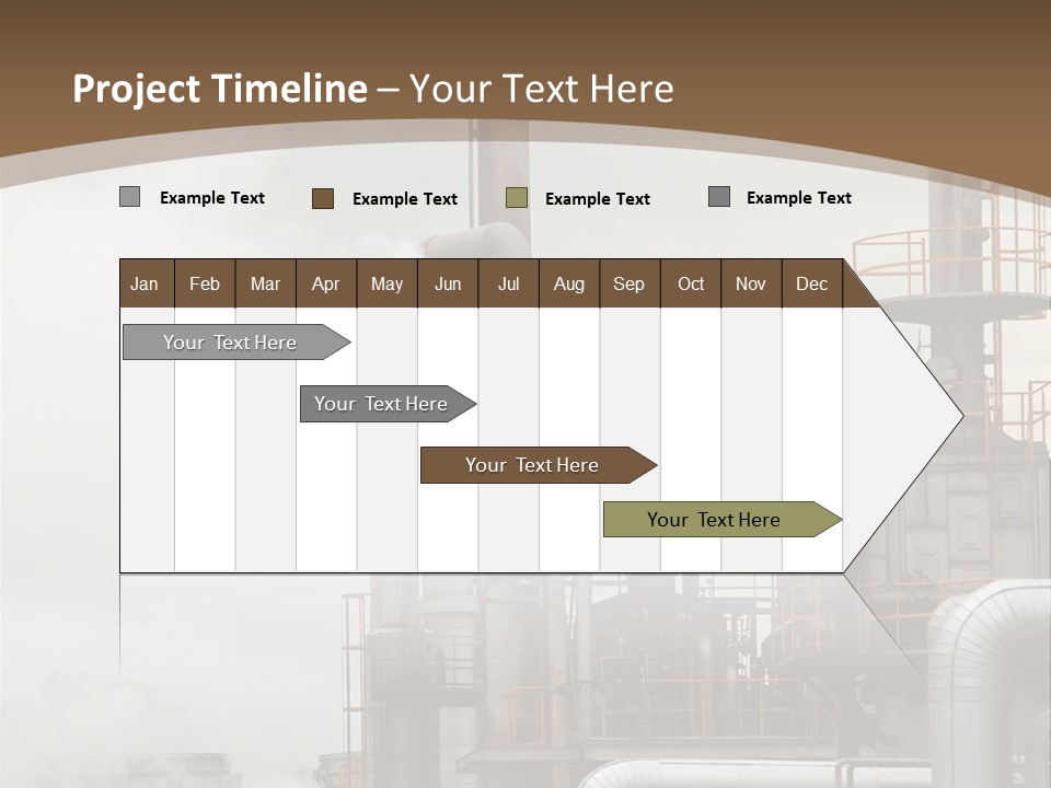Valves Petrochemical Manufacturing PowerPoint Template