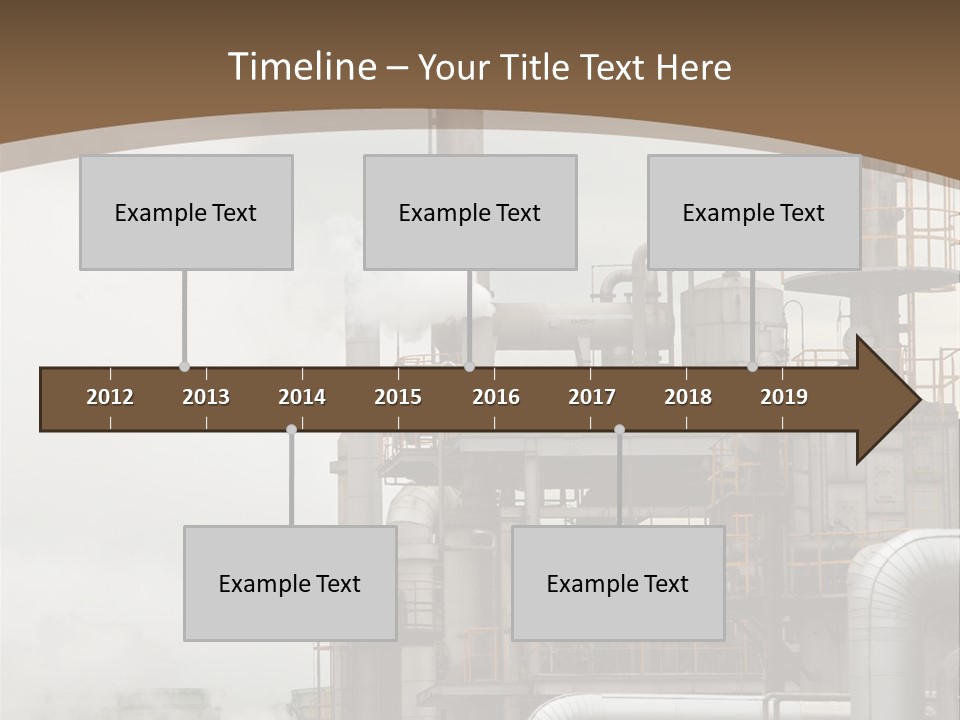 Valves Petrochemical Manufacturing PowerPoint Template