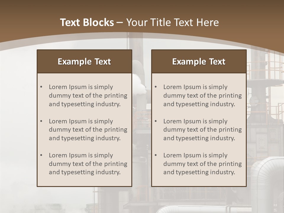 Valves Petrochemical Manufacturing PowerPoint Template