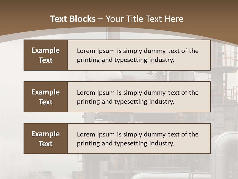 Valves Petrochemical Manufacturing PowerPoint Template