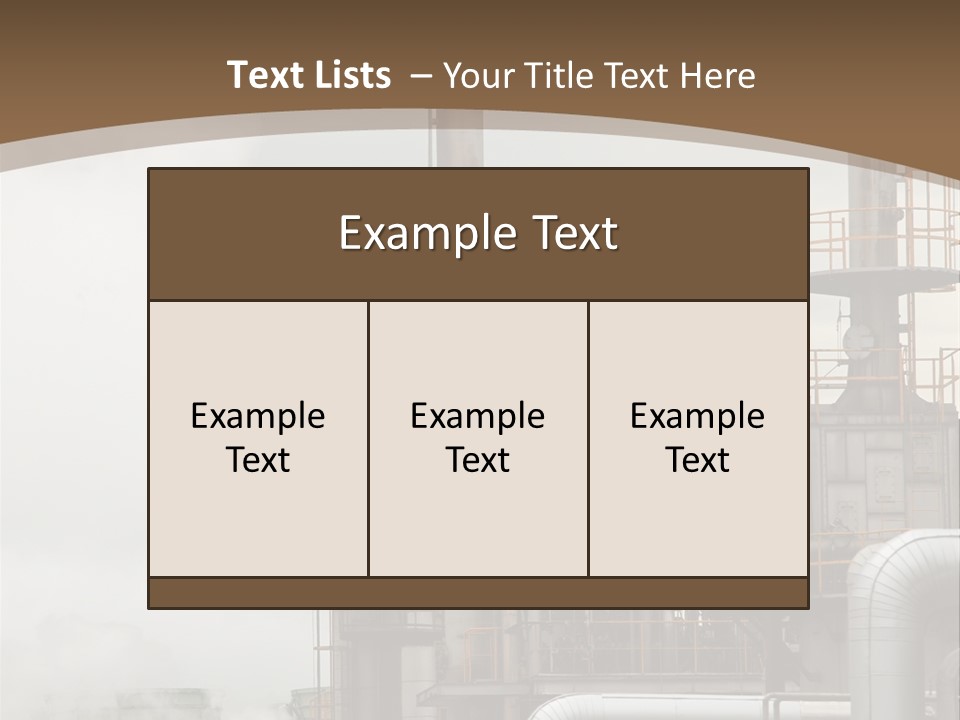 Valves Petrochemical Manufacturing PowerPoint Template