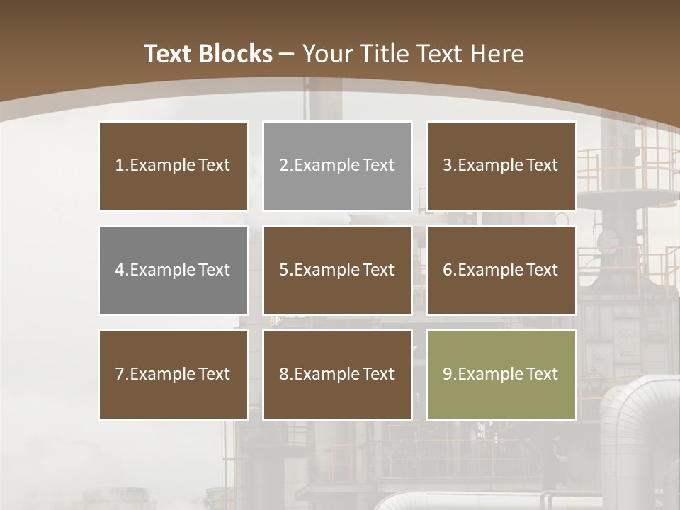 Valves Petrochemical Manufacturing PowerPoint Template