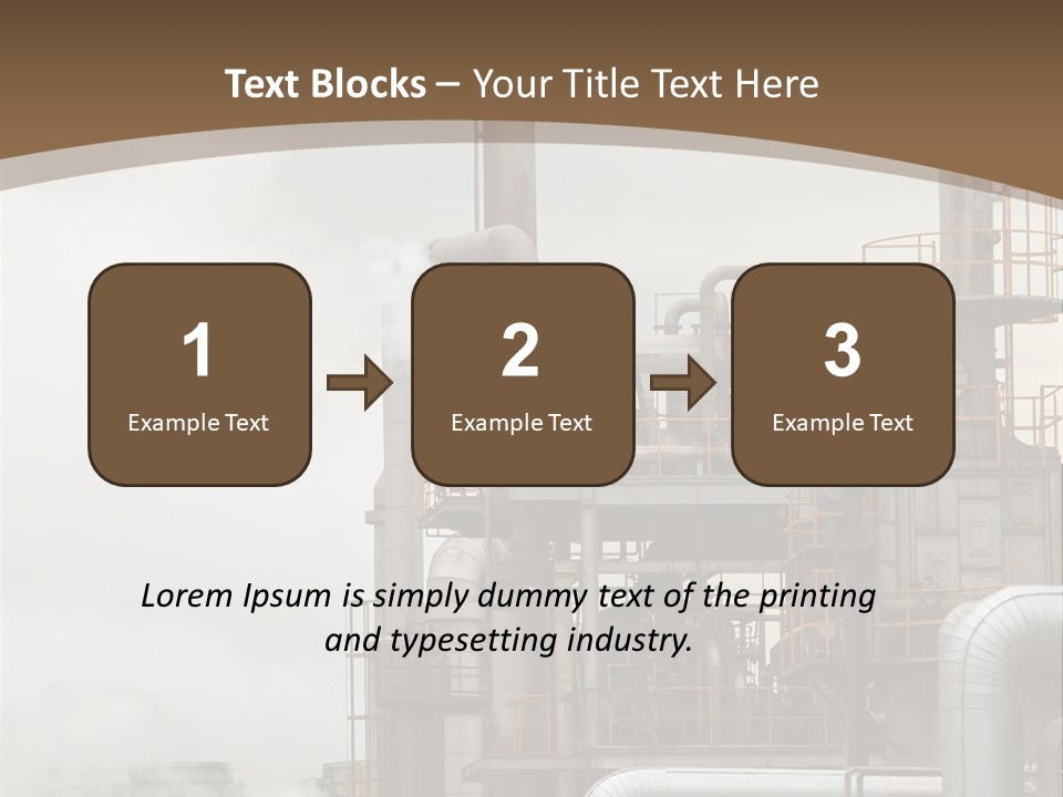 Valves Petrochemical Manufacturing PowerPoint Template