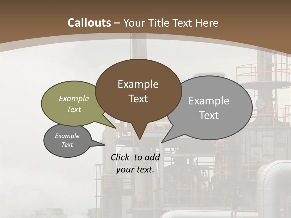 Valves Petrochemical Manufacturing PowerPoint Template