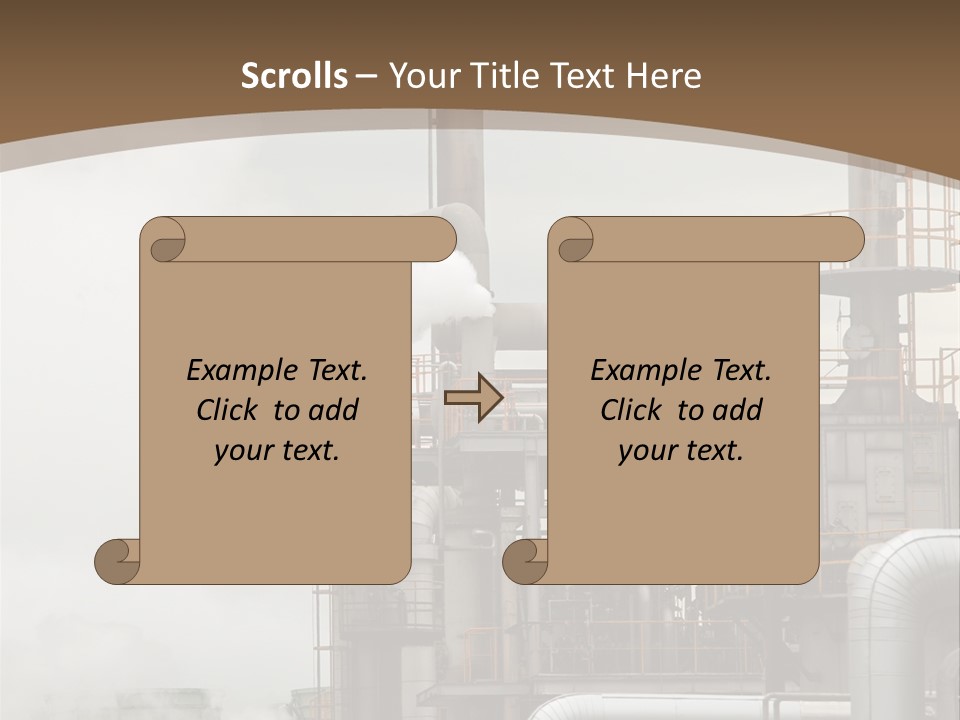 Valves Petrochemical Manufacturing PowerPoint Template