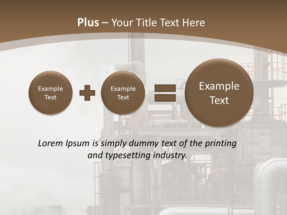 Valves Petrochemical Manufacturing PowerPoint Template
