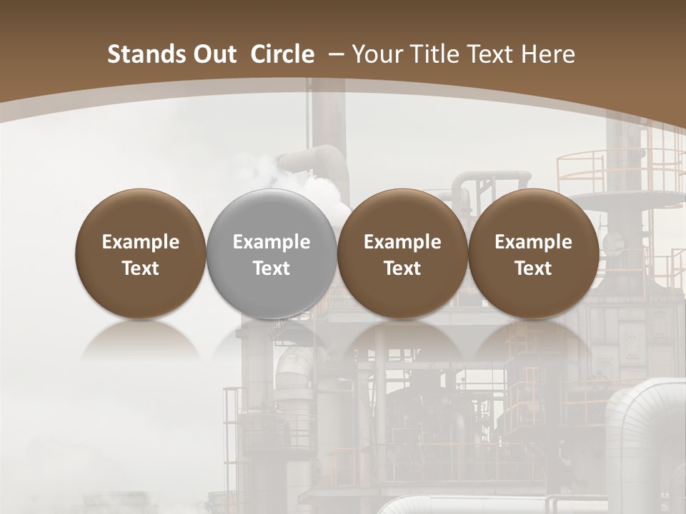 Valves Petrochemical Manufacturing PowerPoint Template